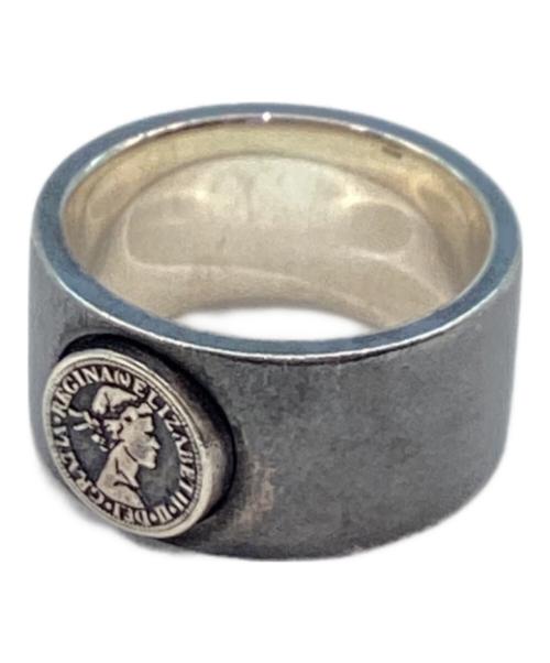 AQUA SILVER（アクアシルバー）AQUA SILVER (アクアシルバー) ワンポイントコインシルバーリング サイズ:表記なしの古着・服飾アイテム