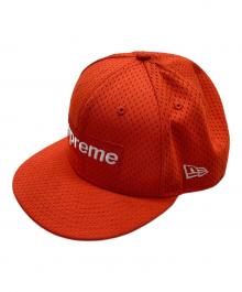 New Era×SUPREME（ニューエラ×シュプリーム）の古着「キャップ」｜オレンジ