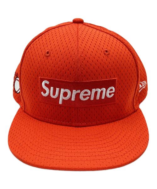 New Era（ニューエラ）New Era (ニューエラ) SUPREME (シュプリーム) キャップ オレンジの古着・服飾アイテム