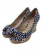 TORY BURCHトリーバーチ）の古着「ウェッジソールサンダル」｜インディゴ