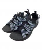 ekai×rigエカル×リグ）の古着「サンダル」｜ブラック×パープル