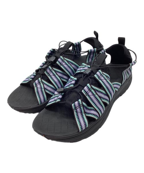 ekai（エカル）ekai (エカル) rig (リグ) サンダル ブラック×パープル サイズ:29の古着・服飾アイテム