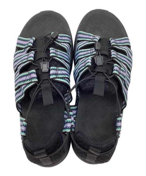 ekai（エカル）ekai (エカル) rig (リグ) サンダル ブラック×パープル サイズ:29の古着・服飾アイテム
