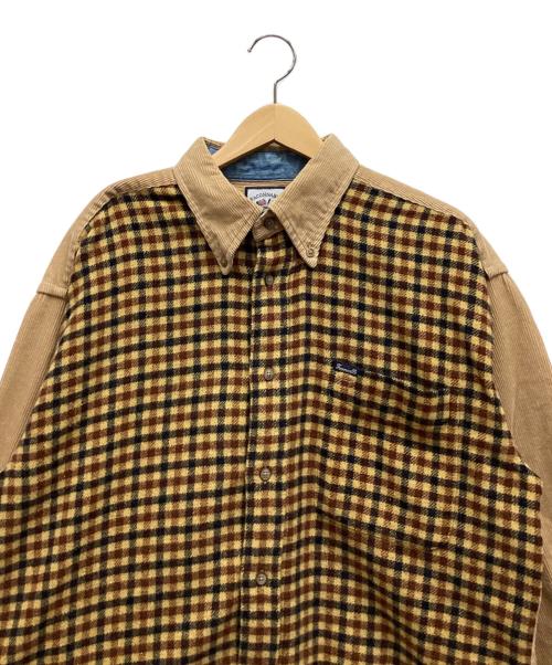 FACONNABLE（ファソナブル）FACONNABLE (ファソナブル) シャツジャケット ブラウン サイズ:Lの古着・服飾アイテム