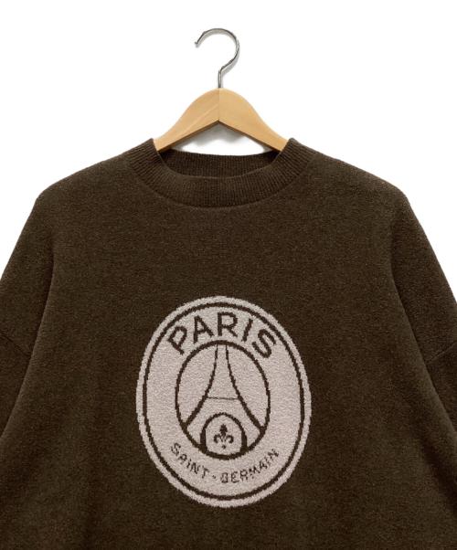 Paris Saint-Germain（パリサンジェルマン）Paris Saint-Germain (パリサンジェルマン) ニット ブラウン サイズ:Mの古着・服飾アイテム