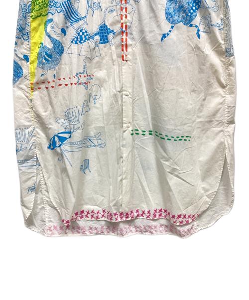 tsumori chisato（ツモリチサト）tsumori chisato (ツモリチサト) niko and (ニコアンド) 半袖ワンピース ホワイト サイズ:ｆの古着・服飾アイテム