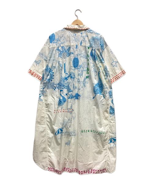 tsumori chisato（ツモリチサト）tsumori chisato (ツモリチサト) niko and (ニコアンド) 半袖ワンピース ホワイト サイズ:ｆの古着・服飾アイテム