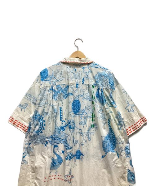 tsumori chisato（ツモリチサト）tsumori chisato (ツモリチサト) niko and (ニコアンド) 半袖ワンピース ホワイト サイズ:ｆの古着・服飾アイテム