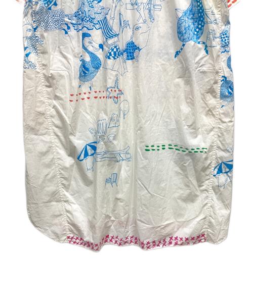 tsumori chisato（ツモリチサト）tsumori chisato (ツモリチサト) niko and (ニコアンド) 半袖ワンピース ホワイト サイズ:ｆの古着・服飾アイテム