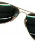 中古・古着 RAY-BAN (レイバン) サングラス ゴールド×ブルー：6000円