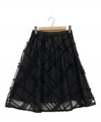 BLUE LABEL CRESTBRIDGEブルーレーベルクレストブリッジ）の古着「チュールスカート」｜ブラック