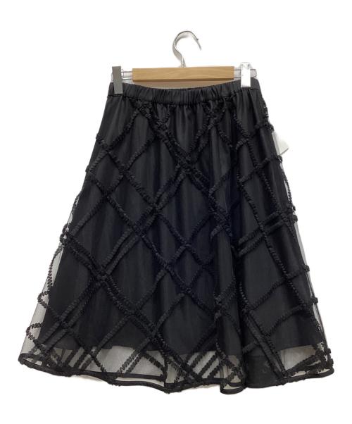 BLUE LABEL CRESTBRIDGE（ブルーレーベルクレストブリッジ）BLUE LABEL CRESTBRIDGE (ブルーレーベルクレストブリッジ) チュールスカート ブラック サイズ:38 未使用品の古着・服飾アイテム