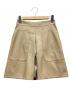 BLUE LABEL CRESTBRIDGE（ブルーレーベルクレストブリッジ）の古着「フェイクレザースカート」｜ベージュ