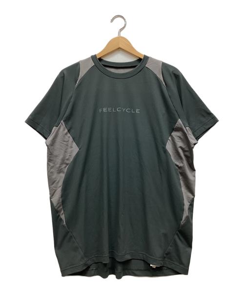 feelcycle（フィールサイクル）feelcycle (フィールサイクル) 半袖カットソー グリーン サイズ:Lの古着・服飾アイテム