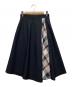 BLUE LABEL CRESTBRIDGE（ブルーレーベルクレストブリッジ）の古着「シャンブレートロピカルフレアスカート」｜ネイビー