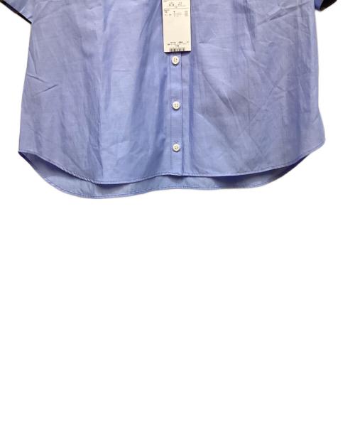 BLUE LABEL CRESTBRIDGE（ブルーレーベルクレストブリッジ）BLUE LABEL CRESTBRIDGE (ブルーレーベルクレストブリッジ) 半袖ブラウス ブルー サイズ:38 未使用品の古着・服飾アイテム