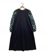 BLUE LABEL CRESTBRIDGEブルーレーベルクレストブリッジ）の古着「長袖ワンピース」｜ネイビー