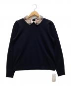 BLUE LABEL CRESTBRIDGEブルーレーベルクレストブリッジ）の古着「薄手ニット」｜ネイビー