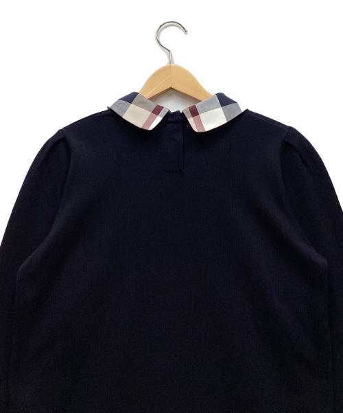 BLUE LABEL CRESTBRIDGE（ブルーレーベルクレストブリッジ）BLUE LABEL CRESTBRIDGE (ブルーレーベルクレストブリッジ) 薄手ニット ネイビー サイズ:38 未使用品の古着・服飾アイテム