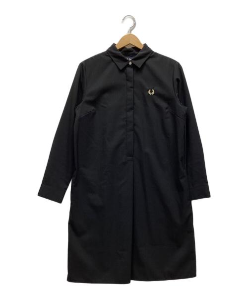 FRED PERRY（フレッドペリー）FRED PERRY (フレッドペリー) 長袖ワンピース ブラック サイズ:UK10の古着・服飾アイテム