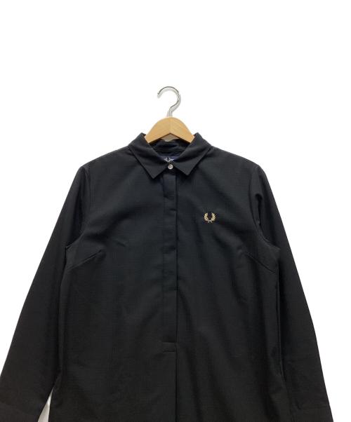 FRED PERRY（フレッドペリー）FRED PERRY (フレッドペリー) 長袖ワンピース ブラック サイズ:UK10の古着・服飾アイテム