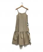 BLUE LABEL CRESTBRIDGEブルーレーベルクレストブリッジ）の古着「キャミソールワンピース」｜ベージュ