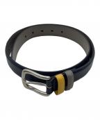 PAUL SMITHポールスミス）の古着「レザーベルト」｜ネイビー