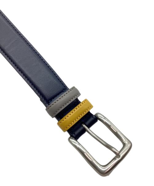 PAUL SMITH（ポールスミス）PAUL SMITH (ポールスミス) レザーベルト ネイビーの古着・服飾アイテム