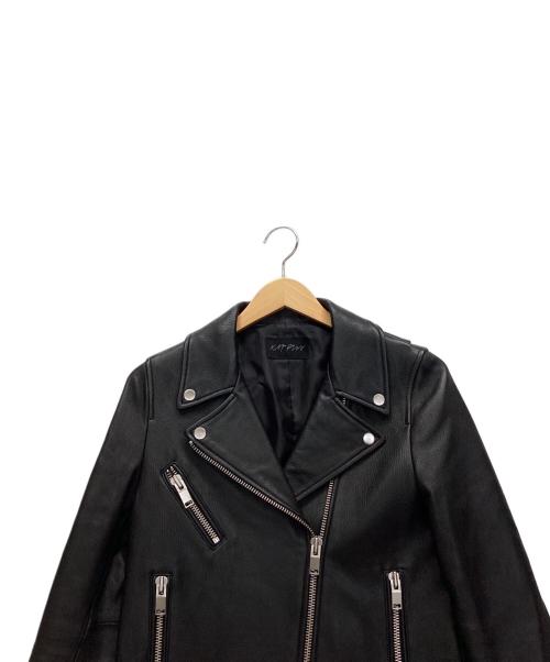 KBF+（ケービーエフプラス）KBF+ (ケービーエフプラス) レザーライダースジャケット ブラック サイズ:Oneの古着・服飾アイテム