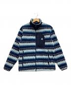 HELLY HANSENヘリーハンセン）の古着「ファイバーパイル ジャカード ジャケット」｜ブルー×ホワイト