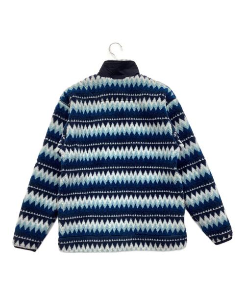 HELLY HANSEN（ヘリーハンセン）HELLY HANSEN (ヘリーハンセン) ファイバーパイル ジャカード ジャケット ブルー×ホワイト サイズ:Mの古着・服飾アイテム