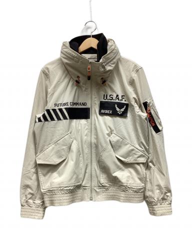 AVIREX 　ナイロンジャケット　ミリタリー　ホワイト　L 稀少　レア 中古・古着通販】AVIREX (アヴィレックス) ナイロンジャケット