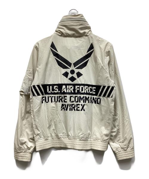 AVIREX（アヴィレックス）AVIREX (アヴィレックス) ナイロンジャケット ホワイト サイズ:Mの古着・服飾アイテム