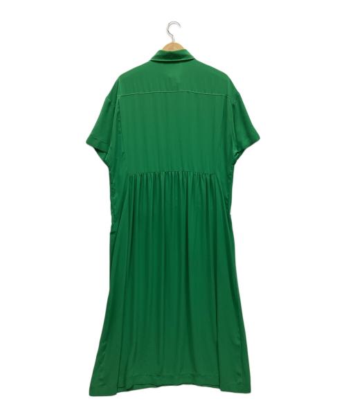 Onitsuka Tiger（オニツカタイガー）Onitsuka Tiger (オニツカタイガー) 半袖ワンピース グリーン サイズ:Mの古着・服飾アイテム