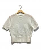 MACPHEEマカフィー）の古着「リネンメッシュ ハーフスリーブプルオーバー」｜ホワイト