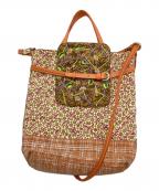 JAMIN PUECHジャマンピュエッシュ）の古着「2WAYバッグ」｜ベージュ×オレンジ