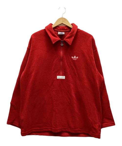 adidas（アディダス）adidas (アディダス) ジップジャケット レッド サイズ:Lの古着・服飾アイテム