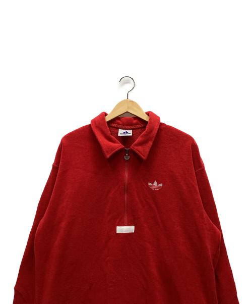 adidas（アディダス）adidas (アディダス) ジップジャケット レッド サイズ:Lの古着・服飾アイテム