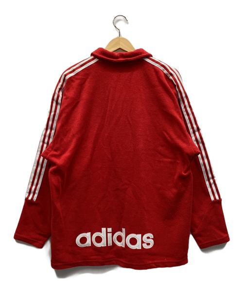 adidas（アディダス）adidas (アディダス) ジップジャケット レッド サイズ:Lの古着・服飾アイテム