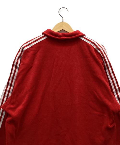 adidas（アディダス）adidas (アディダス) ジップジャケット レッド サイズ:Lの古着・服飾アイテム
