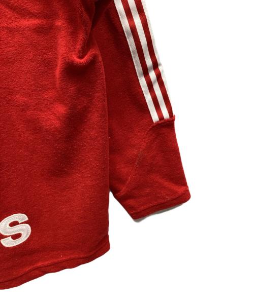 adidas（アディダス）adidas (アディダス) ジップジャケット レッド サイズ:Lの古着・服飾アイテム