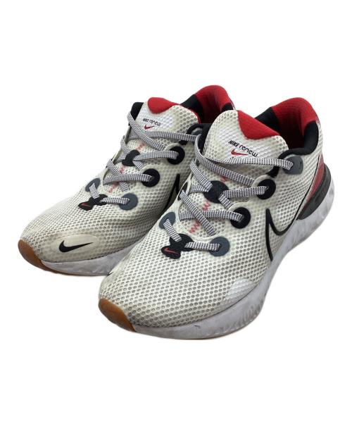 NIKE renew（-）NIKE renew (-) ローカットスニーカー ホワイト×レッド サイズ:26の古着・服飾アイテム