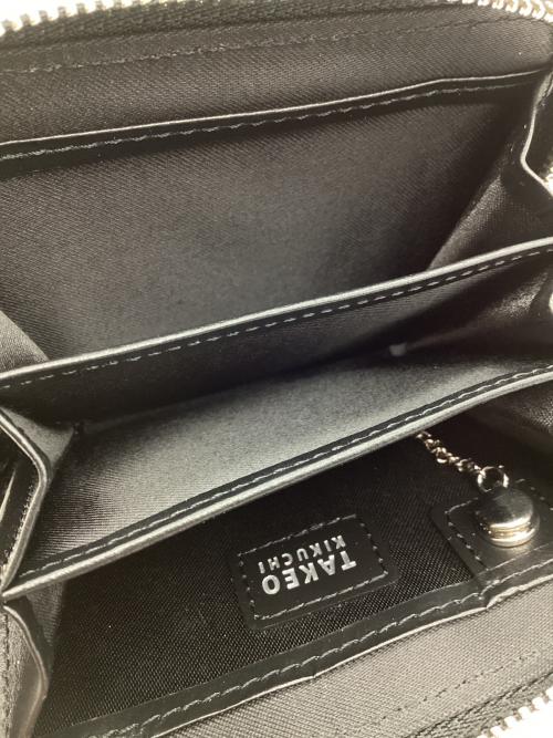 TAKEO KIKUCHI（タケオキクチ）TAKEO KIKUCHI (タケオキクチ) ミニラウンドファスナー ブラックの古着・服飾アイテム