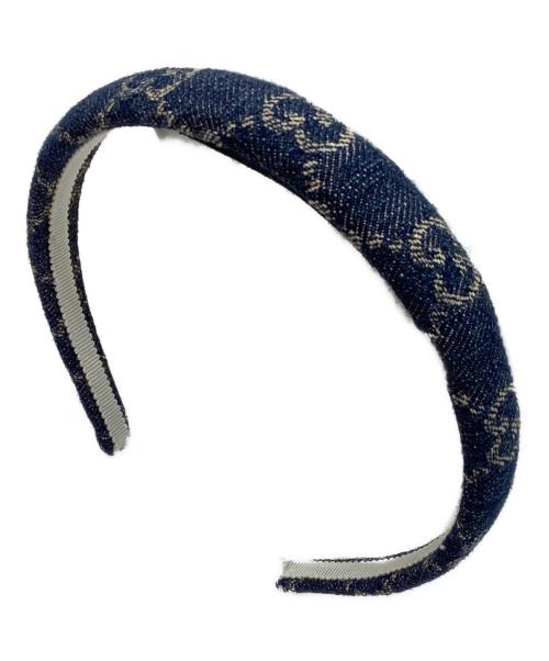 GUCCI（グッチ）GUCCI (グッチ) カチューシャ ネイビーの古着・服飾アイテム