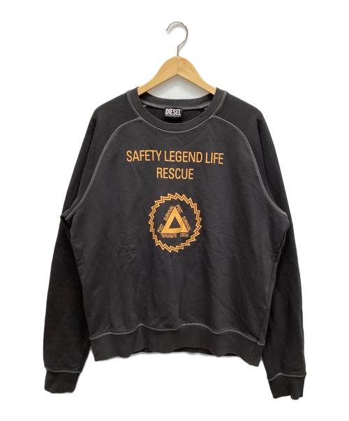 DIESEL（ディーゼル）DIESEL (ディーゼル) スウェット グレー サイズ:XLの古着・服飾アイテム