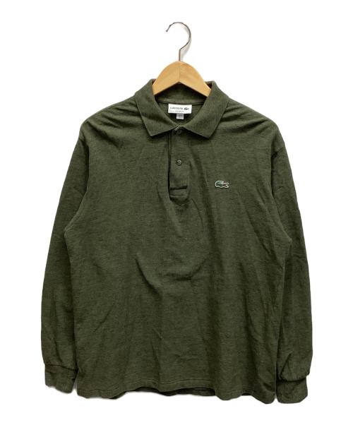 LACOSTE（ラコステ）LACOSTE (ラコステ) 長袖ポロシャツ カーキ サイズ:FR50の古着・服飾アイテム