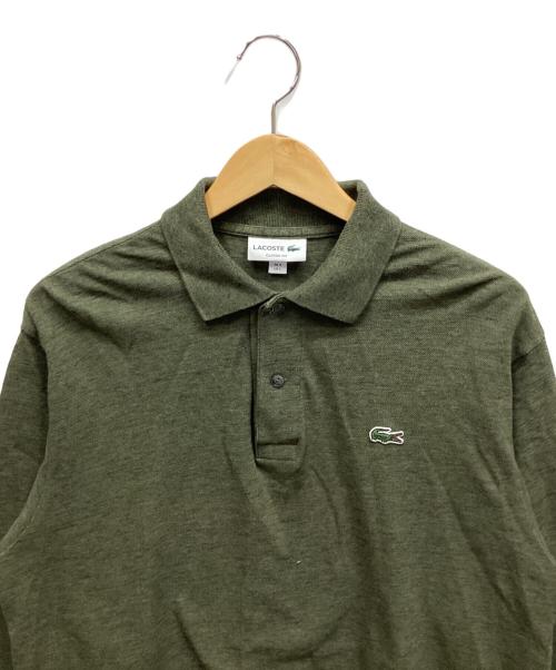 LACOSTE（ラコステ）LACOSTE (ラコステ) 長袖ポロシャツ カーキ サイズ:FR50の古着・服飾アイテム