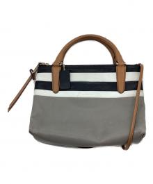 COACH（コーチ）の古着「2WAYバッグ」｜ブラック×ホワイト×グレー