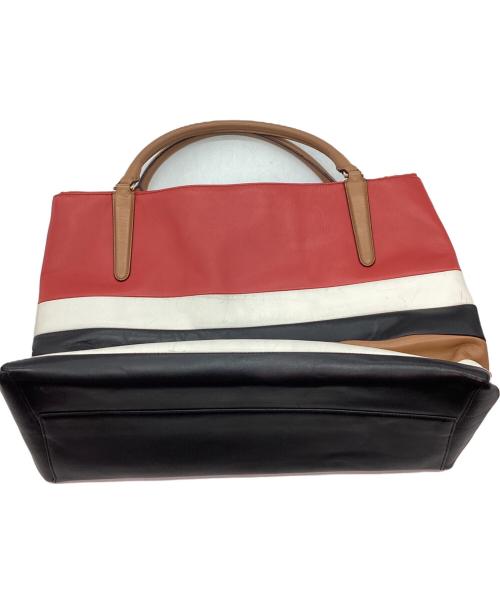 COACH（コーチ）COACH (コーチ) トートバッグ レッド×ホワイトの古着・服飾アイテム