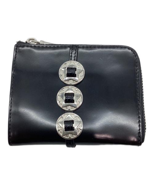 atnek by scrap book（アトネック バイ スクラップ ブック）atnek by scrap book (アトネック バイ スクラップ ブック) コンチョ ミニウォレット ブラックの古着・服飾アイテム